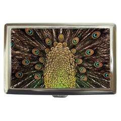 Peacock Feathers Wheel Plumage Cigarette Money Case by Ket1n9