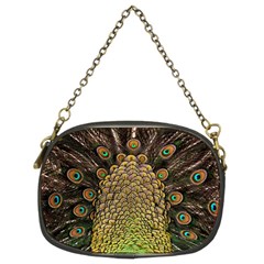 Peacock Feathers Wheel Plumage Chain Purse (two Sides) by Ket1n9