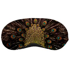 Peacock Feathers Wheel Plumage Sleep Mask by Ket1n9