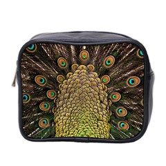 Peacock Feathers Wheel Plumage Mini Toiletries Bag (two Sides) by Ket1n9