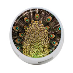 Peacock Feathers Wheel Plumage 4-port Usb Hub (one Side) by Ket1n9