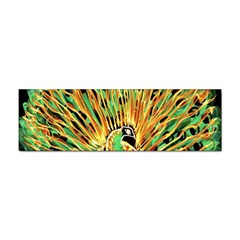 Unusual Peacock Drawn With Flame Lines Sticker (bumper) by Ket1n9