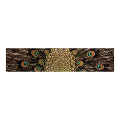 Peacock Feathers Wheel Plumage Velvet Scrunchie by Ket1n9