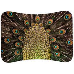 Peacock Feathers Wheel Plumage Velour Seat Head Rest Cushion by Ket1n9