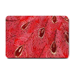 Red Peacock Floral Embroidered Long Qipao Traditional Chinese Cheongsam Mandarin Small Doormat by Ket1n9