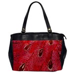 Red Peacock Floral Embroidered Long Qipao Traditional Chinese Cheongsam Mandarin Oversize Office Handbag Front