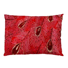 Red Peacock Floral Embroidered Long Qipao Traditional Chinese Cheongsam Mandarin Pillow Case (two Sides) by Ket1n9