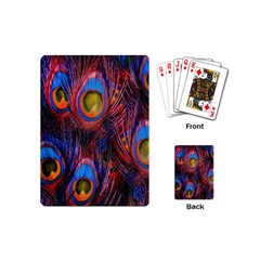 Pretty Peacock Feather Playing Cards Single Design (mini) by Ket1n9