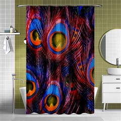 Pretty Peacock Feather Shower Curtain 48  X 72  (small)  by Ket1n9