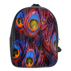 Pretty Peacock Feather School Bag (xl) by Ket1n9