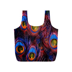 Pretty Peacock Feather Full Print Recycle Bag (s) by Ket1n9