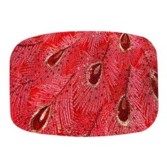 Red Peacock Floral Embroidered Long Qipao Traditional Chinese Cheongsam Mandarin Mini Square Pill Box by Ket1n9