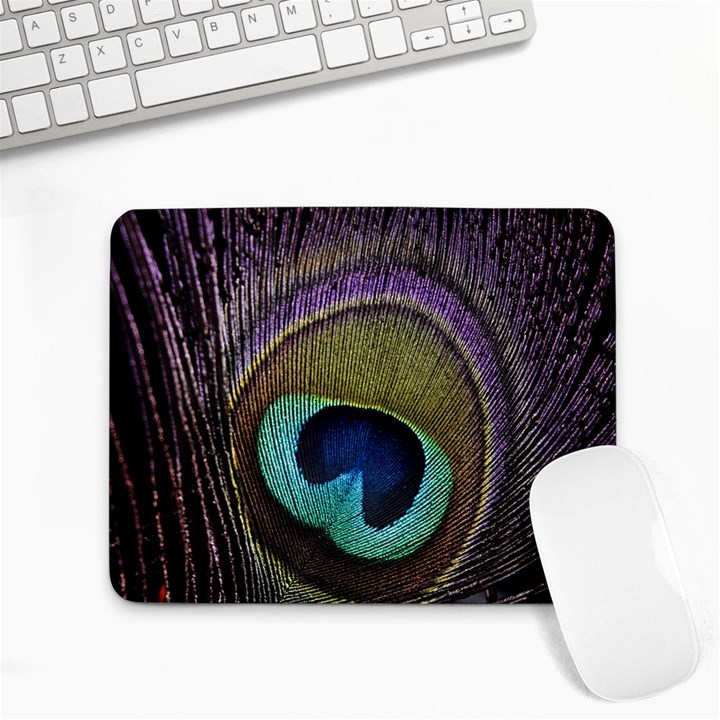 Peacock Feather Small Mousepad