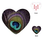 Peacock Feather Playing Cards Single Design (Heart) Front