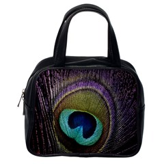 Peacock Feather Classic Handbag (one Side) by Ket1n9