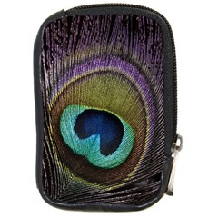 Peacock Feather Compact Camera Leather Case by Ket1n9