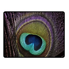 Peacock Feather Fleece Blanket (small) by Ket1n9