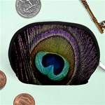 Peacock Feather Accessory Pouch (Medium) Front