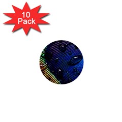 Peacock Feather Retina Mac 1  Mini Buttons (10 Pack)  by Ket1n9