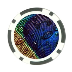 Peacock Feather Retina Mac Poker Chip Card Guard by Ket1n9