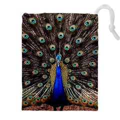 Peacock Drawstring Pouch (5xl) by Ket1n9