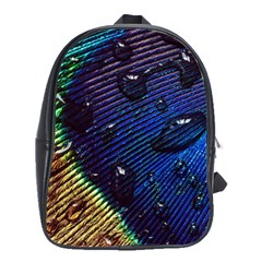 Peacock Feather Retina Mac School Bag (large) by Ket1n9