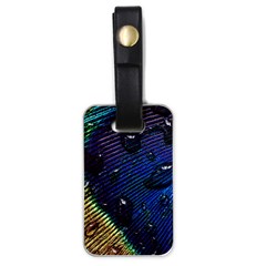 Peacock Feather Retina Mac Luggage Tag (one Side) by Ket1n9