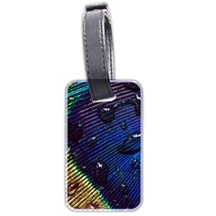 Peacock Feather Retina Mac Luggage Tag (two Sides) by Ket1n9