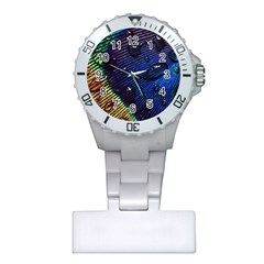 Peacock Feather Retina Mac Plastic Nurses Watch by Ket1n9