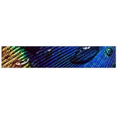 Peacock Feather Retina Mac Large Premium Plush Fleece Scarf  by Ket1n9