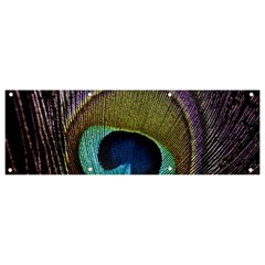 Peacock Feather Banner And Sign 9  X 3  by Ket1n9