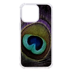 Peacock Feather Iphone 13 Pro Tpu Uv Print Case by Ket1n9