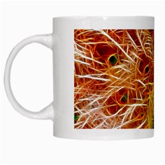 Fractal Peacock Art White Mug by Ket1n9