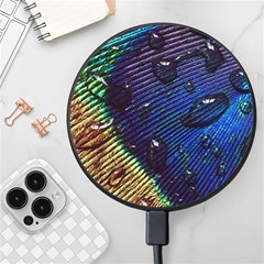 Peacock Feather Retina Mac Wireless Fast Charger(black) by Ket1n9