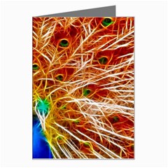 Fractal Peacock Art Greeting Card by Ket1n9