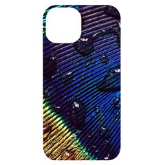 Peacock Feather Retina Mac Iphone 14 Black Uv Print Case by Ket1n9