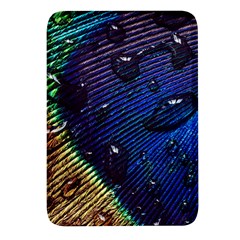 Peacock Feather Retina Mac Rectangular Glass Fridge Magnet (4 Pack) by Ket1n9