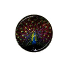 Beautiful Peacock Feather Hat Clip Ball Marker by Ket1n9