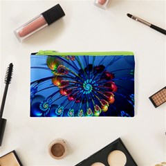 Top Peacock Feathers Cosmetic Bag (xs) by Ket1n9