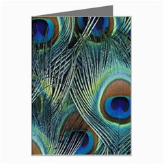 Feathers Art Peacock Sheets Patterns Greeting Card by Ket1n9