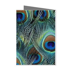 Feathers Art Peacock Sheets Patterns Mini Greeting Cards (pkg Of 8) by Ket1n9