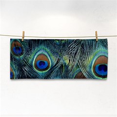 Feathers Art Peacock Sheets Patterns Hand Towel by Ket1n9