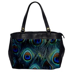 Feathers Art Peacock Sheets Patterns Oversize Office Handbag by Ket1n9