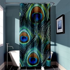 Feathers Art Peacock Sheets Patterns Shower Curtain 36  X 72  (stall)  by Ket1n9