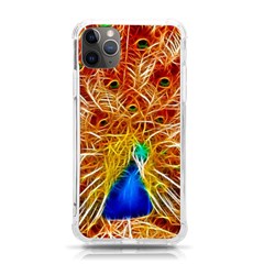 Fractal Peacock Art Iphone 11 Pro Max 6 5 Inch Tpu Uv Print Case by Ket1n9