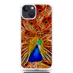 Fractal Peacock Art Iphone 13 Tpu Uv Print Case by Ket1n9