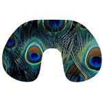 Feathers Art Peacock Sheets Patterns Travel Neck Pillow Front