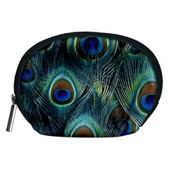 Feathers Art Peacock Sheets Patterns Accessory Pouch (medium) by Ket1n9