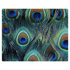 Feathers Art Peacock Sheets Patterns Premium Plush Fleece Blanket (medium) by Ket1n9