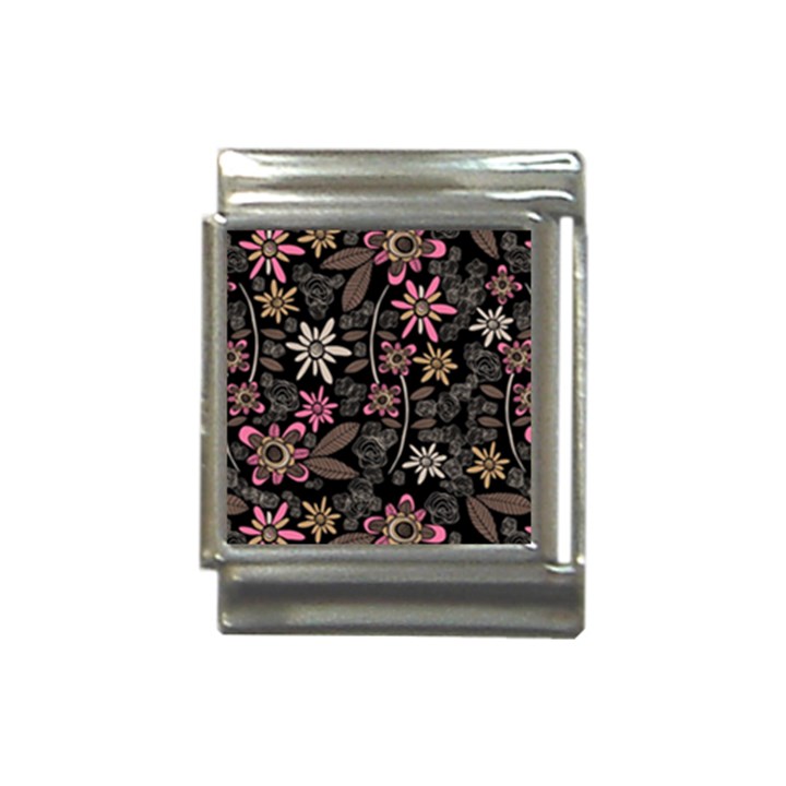 Flower Art Pattern Italian Charm (13mm)